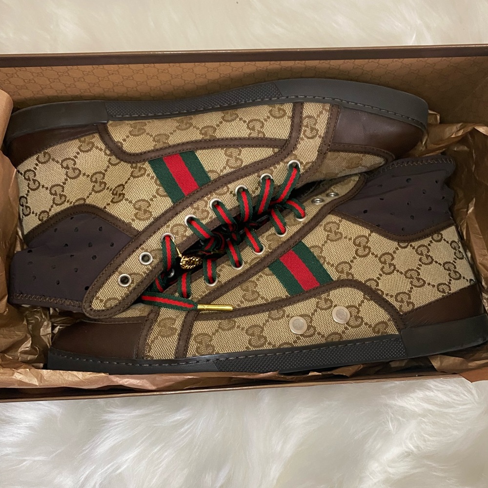 🚨SOLD🚨Custom Gucci Size 11 High Top Men Shoes
